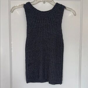 Gianni Bini Dark Blue Knit Sleeveless Sweater